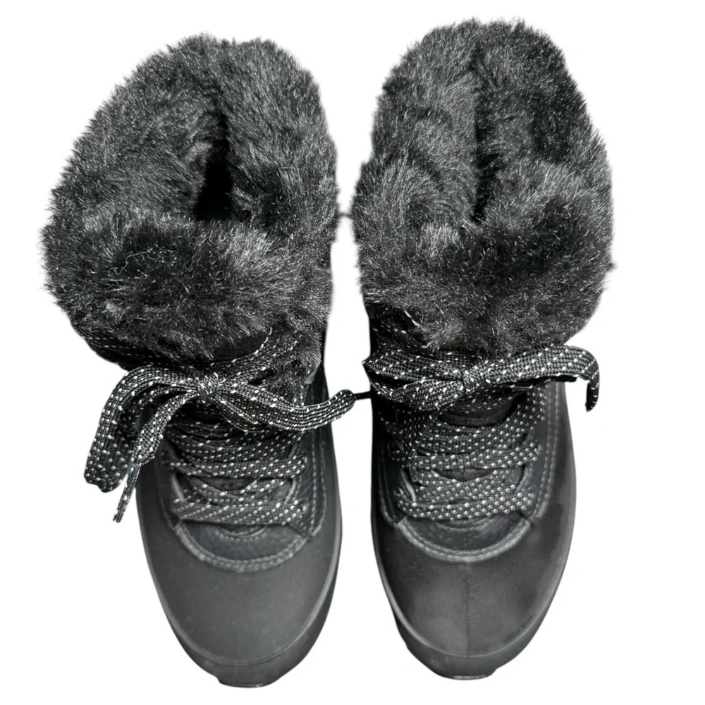 Merrell Aurora 6 Ice+ Women’s Black Fur Lined Winter Boots Waterproof Size 6